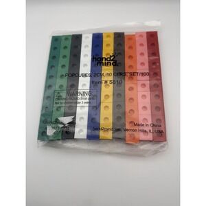 100 Educational hand2mind Snap Cubes Linking Plastic Color Math Manipulative